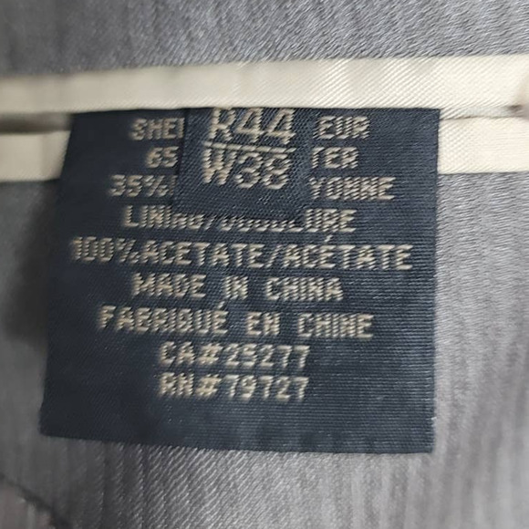 Cigliano Collezione Italy Gray Superior 100's Men's Blazer R44 W38 - Picture 7 of 8